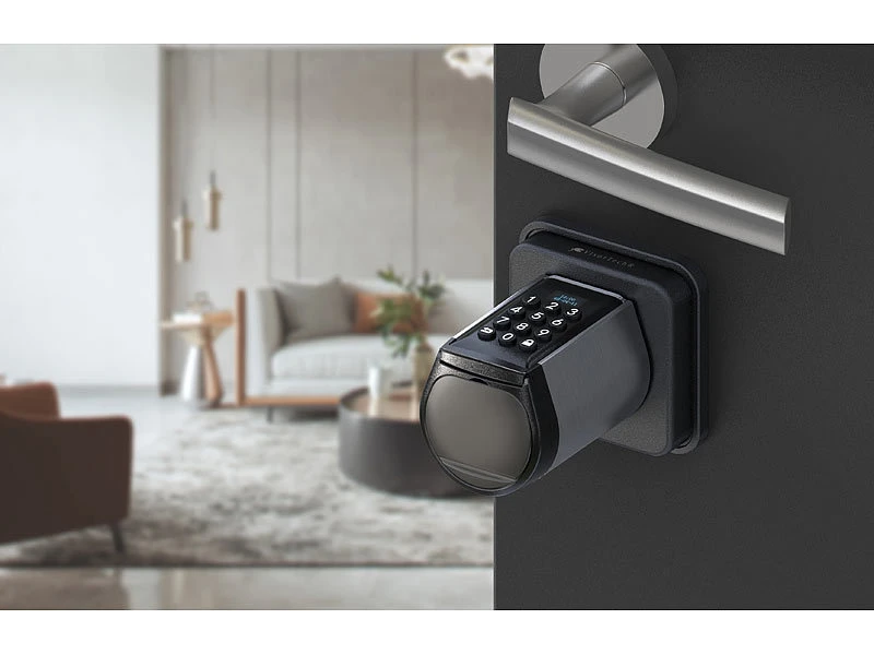 VisorTech Türschloss Mit Schlüssel:Elektronischer Tür-Schließzylinder, Code, 2 Schlüssel, IP44, M Gateway - Image 4