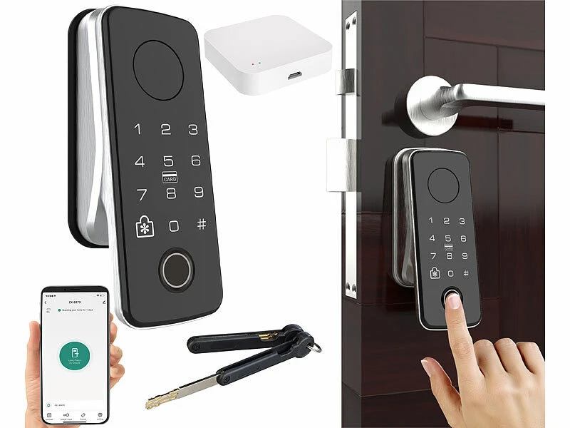 VisorTech Elesion ZigBee Gateway:Motorbetriebener ZigBee-Schließzylinder Mit WLAN-Gateway Und App, IP55 - Image 2