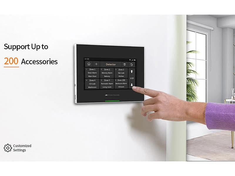 VisorTech Alarmsystem:14-tlg. Funk-Alarmanlage: 11 Sensoren, 2 Fernbedienungen, GSM WLAN App - Image 12