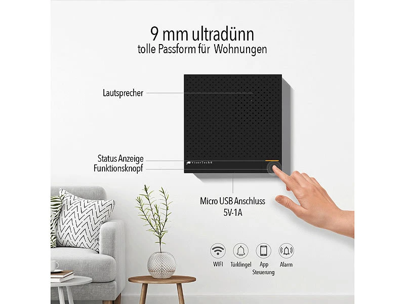 VisorTech Alarmzentrale:WLAN-Alarmanlage Mit Funk-Anbindung, App, Sprachsteuerung - Image 10