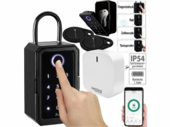 Xcase Tresor:Smarter Schlüssel-Safe & WLAN-Gateway, PIN Per Touch-Keys, Fingerprint