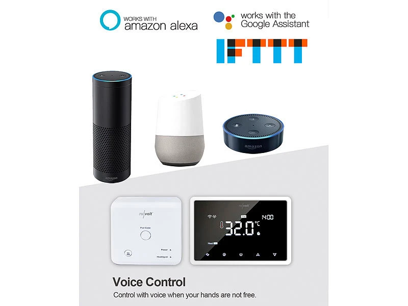 Revolt Raumthermostat Gastherme:Funk-Thermostat Mit WLAN Und App Für Gastherme Und Wasserboiler - Image 5