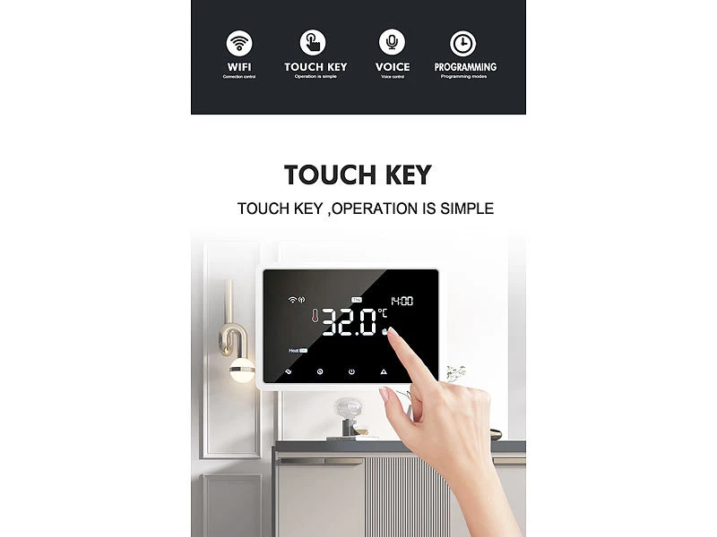 Revolt Raumthermostat Gastherme:Funk-Thermostat Mit WLAN Und App Für Gastherme Und Wasserboiler - Image 9