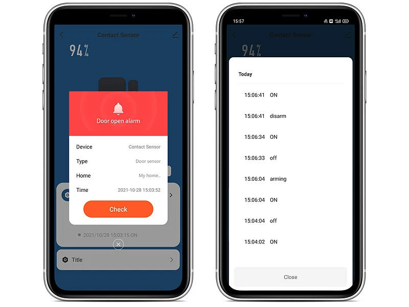 VisorTech Alarmanlage Türkontakt:2er-Set WLAN-Tür- & Fensteralarme Mit Sirene, App Und Sprachsteuerung - Image 9