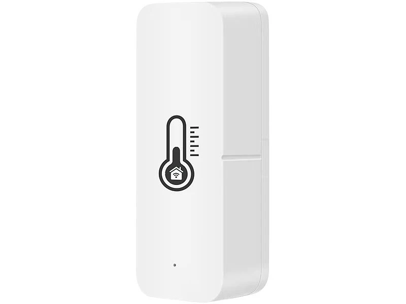 Luminea Home Control ZigBee Hygrometer:2er-Set ZigBee-Temperatur- & Luftfeuchtigkeits-Sensoren Mit App - Image 8