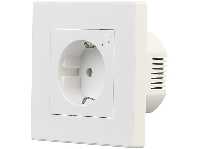 Luminea Home Control Alexa Smart Steckdose:10er-Set WLAN-Unterputz-Steckdosen Mit Verbrauch-Messung, App, 3.680 W - Image 11