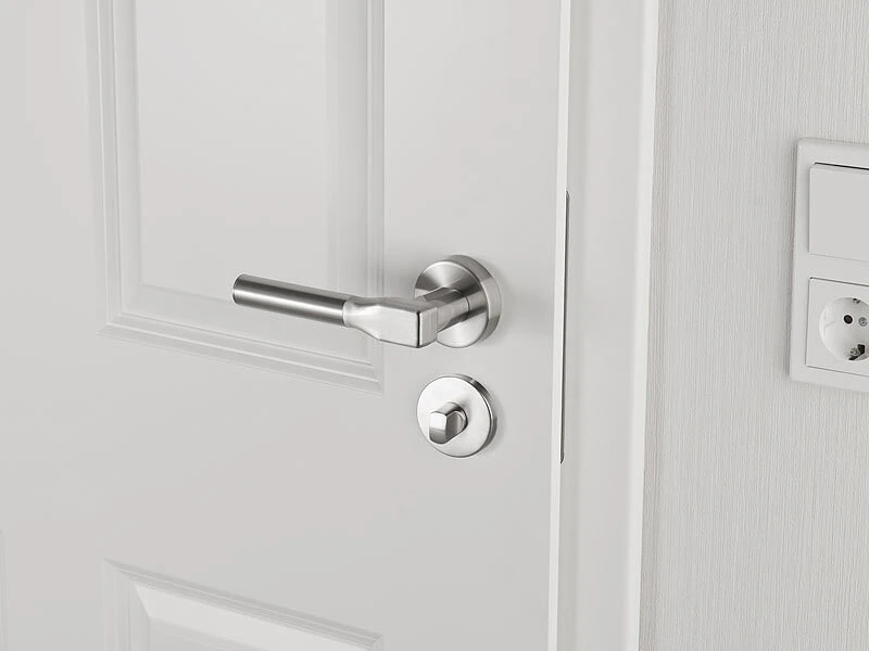 AGT Edelstahl-Türbeschlag:Edelstahl-Rosetten-Set Für Bad & WC, Drehknopf, Besetzt-Anzeige, Rund - Image 3