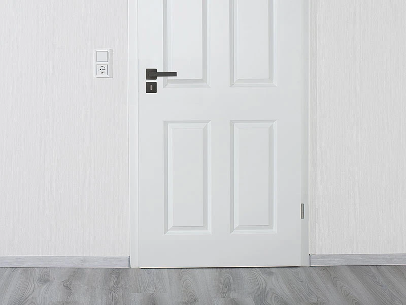 AGT Türklinken Edelstahl:3er-Set Edelstahl-Türbeschläge, Je 2 Klinken & Rosetten, Eckig Schwarz - Image 4