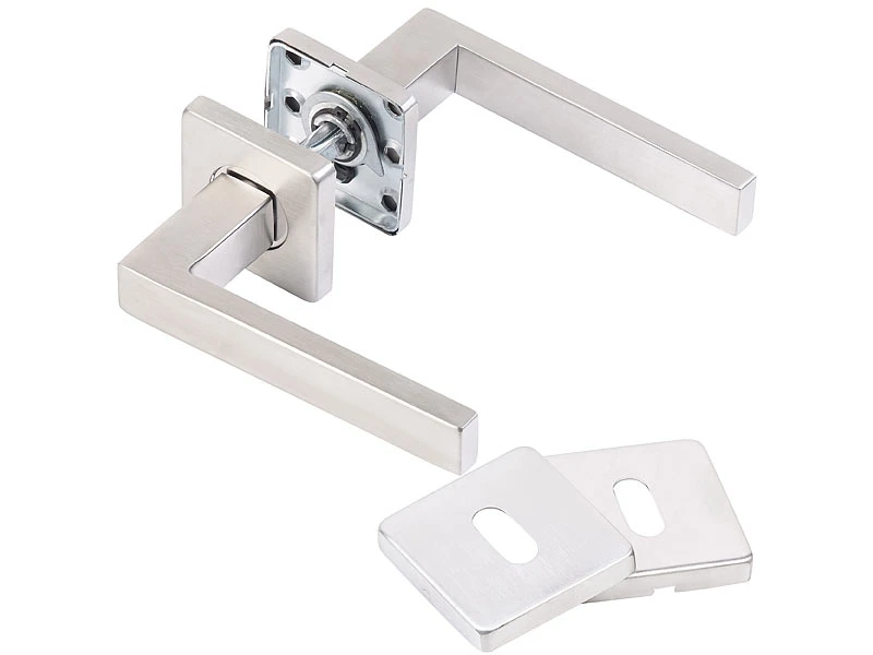 AGT Türbeschlag Rostfrei:8er-Set Edelstahl-Türbeschläge Für Alle Innen-Türen, Mit 8 Türklinken - Image 7