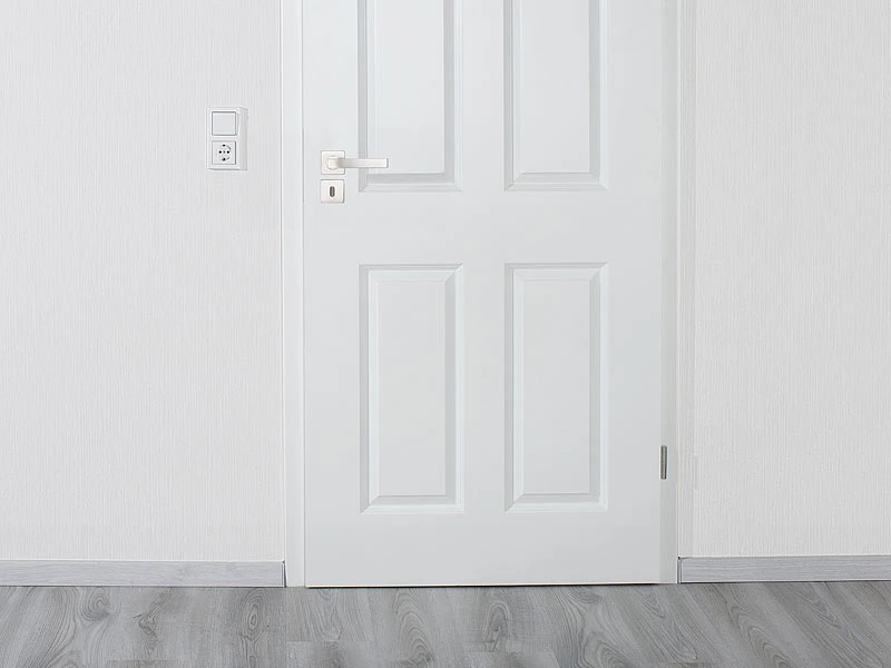 AGT Rostfreie Türbeschläge:6er-Set Edelstahl-Türbeschlag Mit 6 Klinken & Rosetten, Eckig, Silbern - Image 3