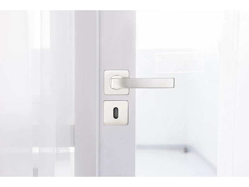 AGT Türbeschlag Rostfrei:8er-Set Edelstahl-Türbeschläge Für Alle Innen-Türen, Mit 8 Türklinken - Image 12