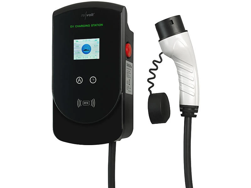 Revolt E-Auto-Wallbox:WLAN-Wallbox Für E-Autos, Typ 2, Bis 11 KW, 3-phasig, 5 M Ladekabel - Image 6