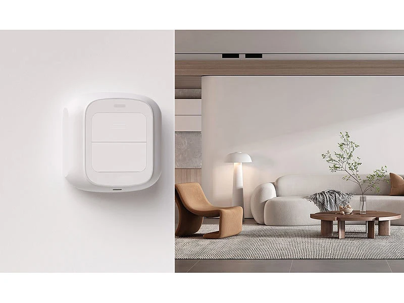 Luminea Home Control Funkfernbedienung:Smarte Mobile WLAN-Fernbedienung Mit 2 Tasten, Licht & Szenen Steuern - Image 7